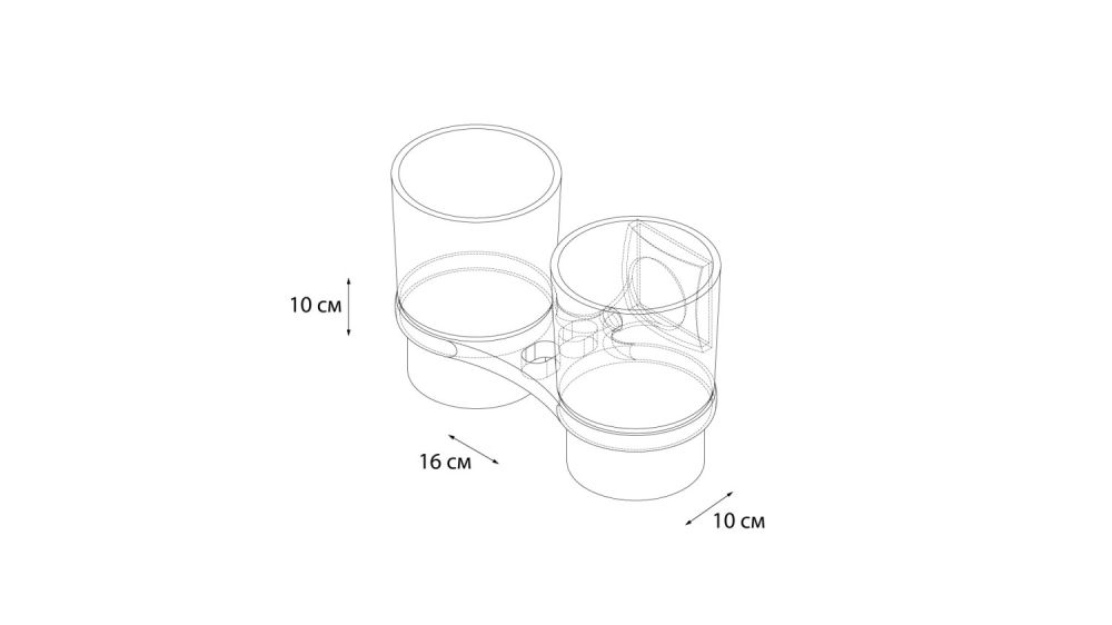 Подстаканник двойной Grampus Ocean GR-2007, артикул GR-2007