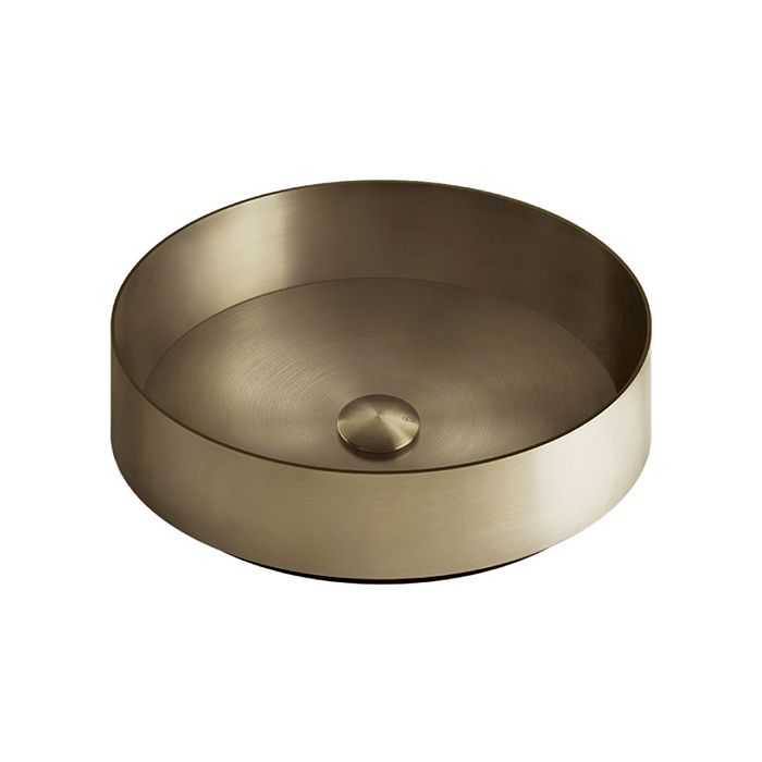 GESSI 316 Раковина Ø400 мм., для установки на столешницу, без перелива, нержавеющая сталь, цвет Warm bronze brushed PVD