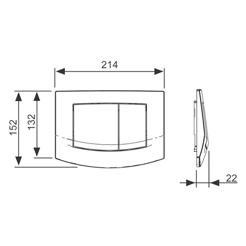 TECEambia, 2 клав., хром глянц.