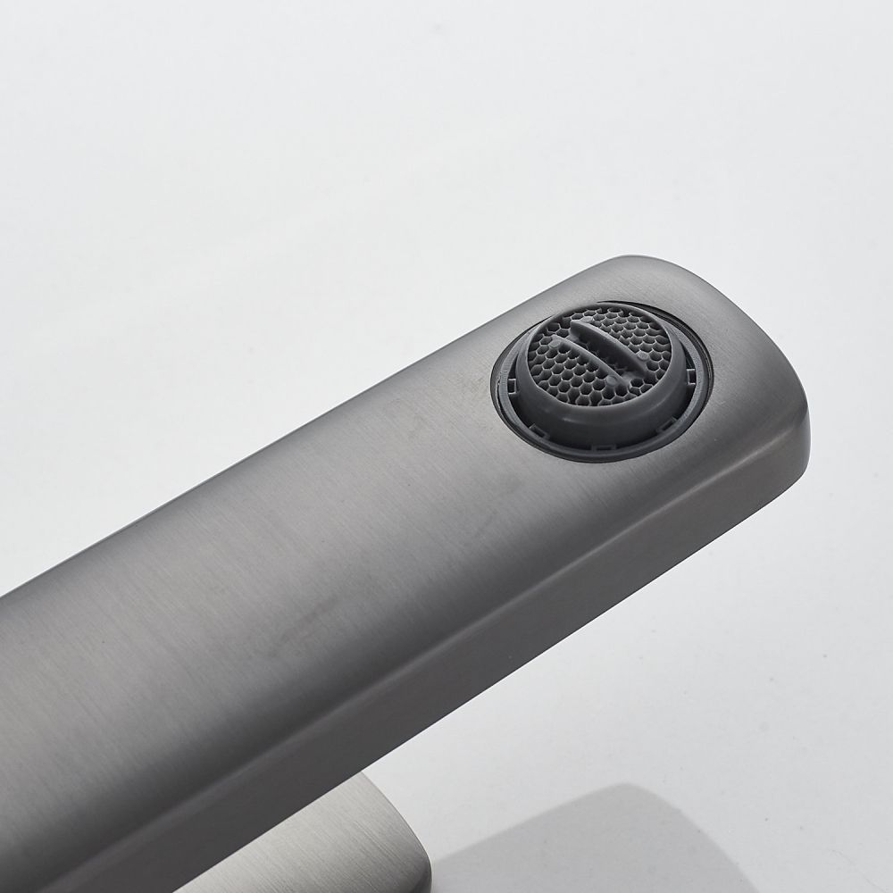 Смеситель для раковины Raffine F0199T, оружейная сталь