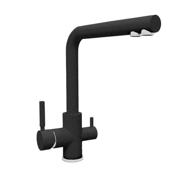 Смеситель для кухни с подключением фильтра Florentina АЛЬДО 333.40H.2123.102, черный