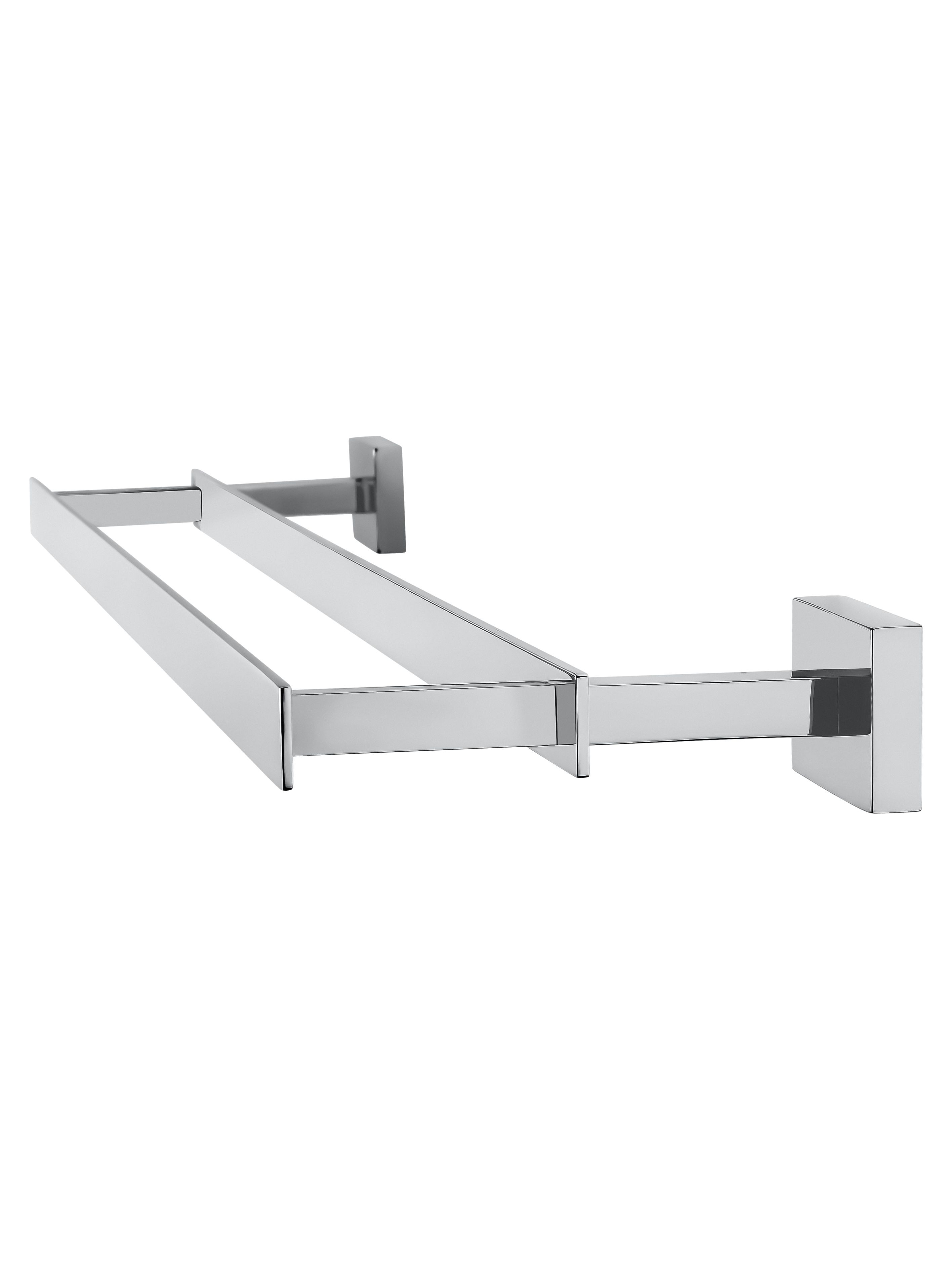 Полотенцедержатель двойной WONZON & WOGHAND FLAT, Хром (WW-9711-60CM)