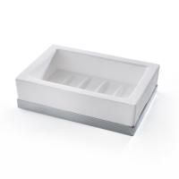 3SC Mood Deluxe White Мыльница настольная, цвет: белый матовый/хром 3SC Mood Deluxe White Мыльница настольная, цвет: белый матовый/хром