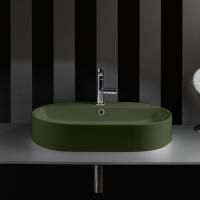 Kerasan Ciotola Раковина-чаша 65х40хh12см, с 1отв., с переливом, цвет: Verde muschio