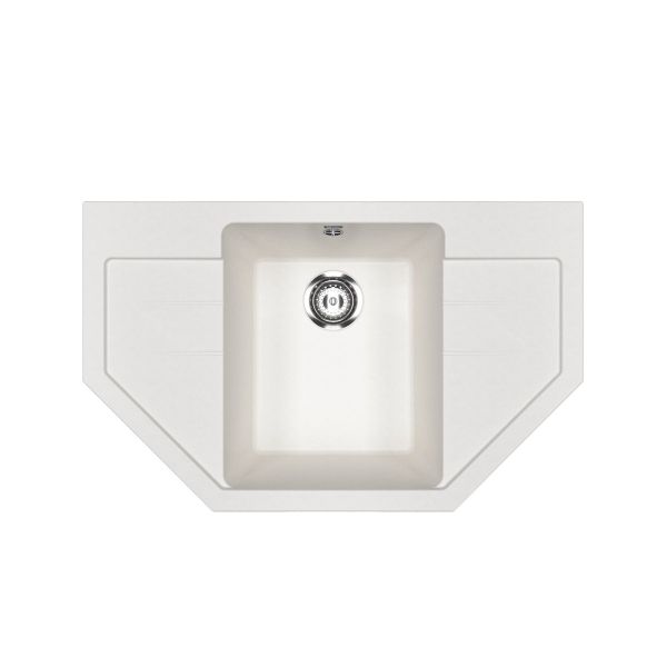 Кухонная мойка Ulgran U-609-341, ультра-белый