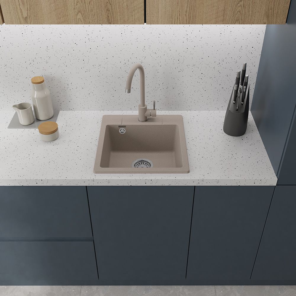 Смеситель для кухни GranFest Z-5410, песочный