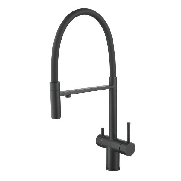 Смеситель для кухни с подключением фильтра Shevanik S178H, черный