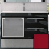 Тумба с раковиной SanVit Новелла Lux New 100 knovelp100 в цвете Ral подвесная Красный глянец Тумба с раковиной SanVit Новелла Lux New 100 knovelp100 в цвете Ral подвесная Красный глянец