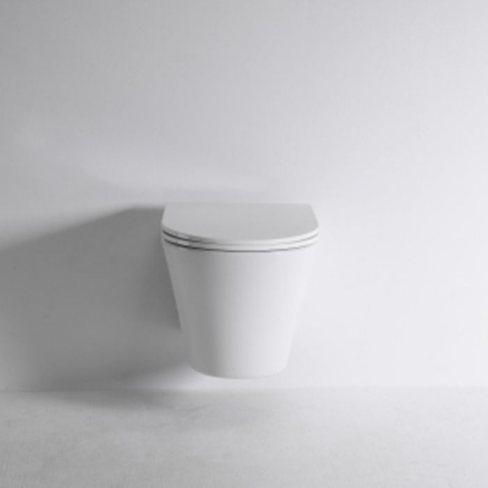 Унитаз, TECE, TeceSpring K, безободковый (с открытым смывным краем), тип установки-подвесной, ширина, мм-360, глубина, мм-480, высота, мм-350, форма чаши-овальная, выпуск-горизонтальный, материал-керамика, сиденье-в комплекте, цвет-белый