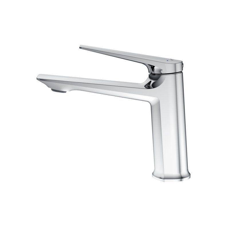 LINER-LS-GM-W0 Смеситель для раковины однорычажный, без донного клапана, исполнение оружейная сталь, артикул LINER-LS-GM-W0