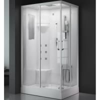 Душевая кабина SSWW WU102A L 120x85 с гидромассажем профиль Белый задние стенки Белые Душевая кабина SSWW WU102A L 120x85 с гидромассажем профиль Белый задние стенки Белые