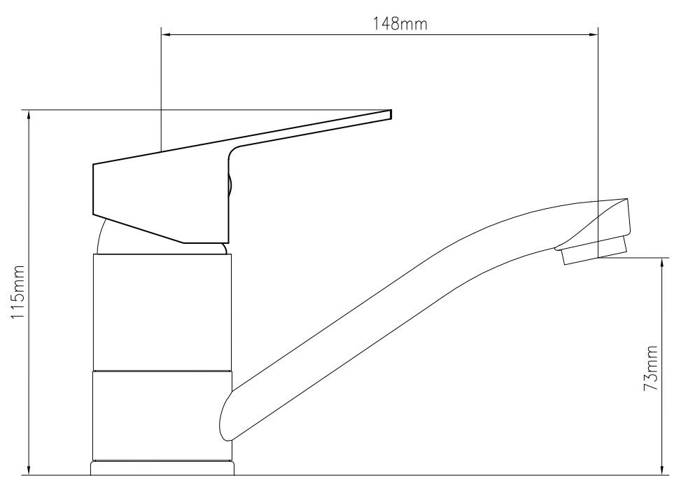 Смеситель Level для кухни/раковины, артикул: LV15