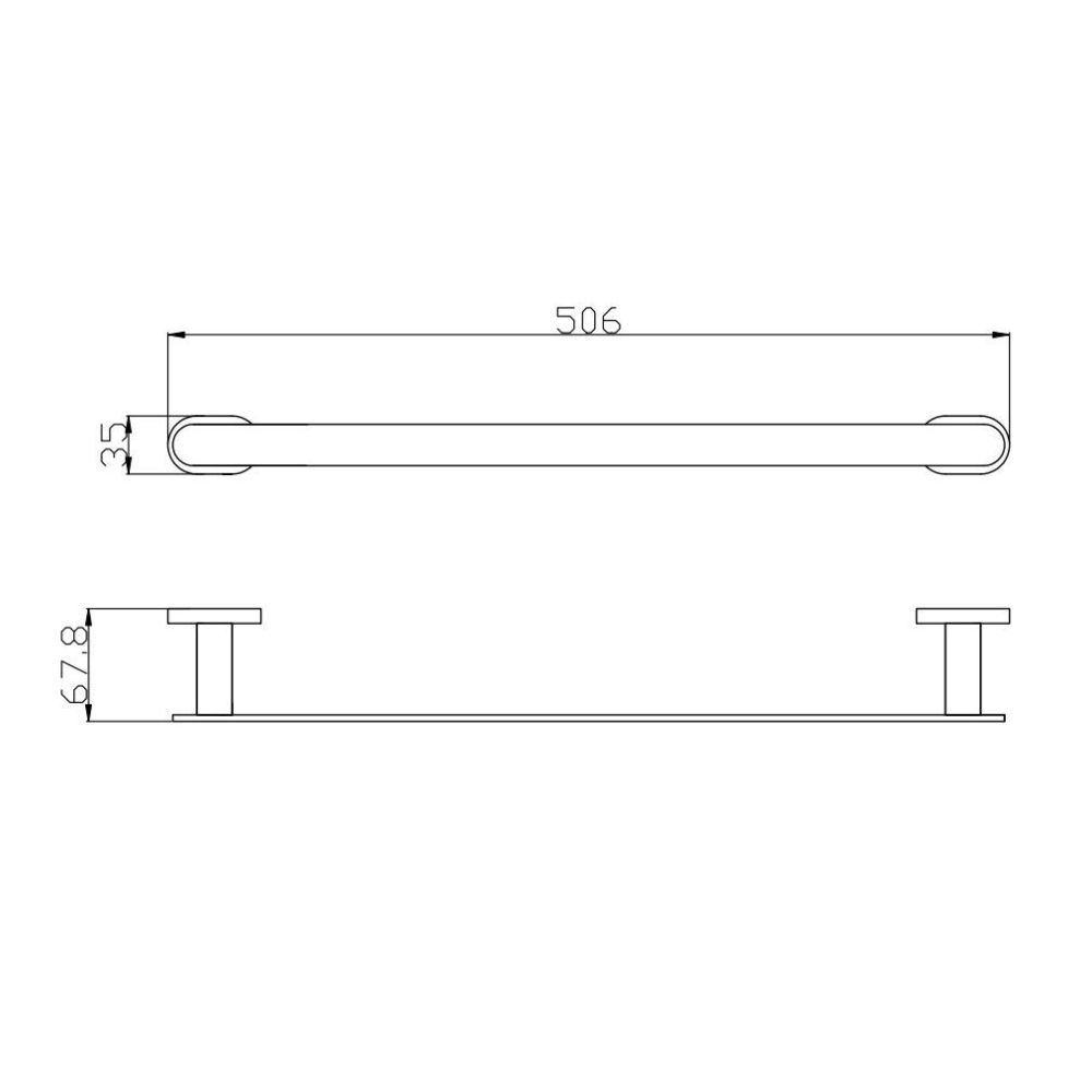 Полотенцедержатель Rav Slezak YUKON YUA0701/50, хром