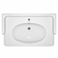 Раковина POMPEI подвесная/мебельная 80, белая глянцевая