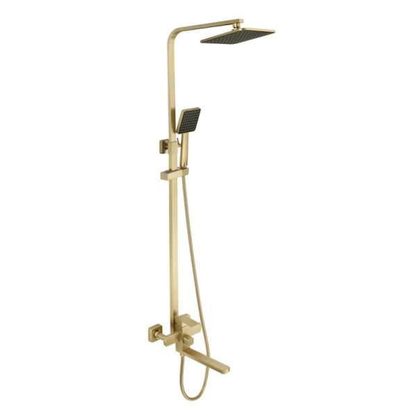 Душевая система Fmark FS8145-25C, матовое золото