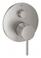 Внешняя часть смесителя для ванны GROHE Atrio New с переключателем на 3 положения, суперсталь (24096DC3)