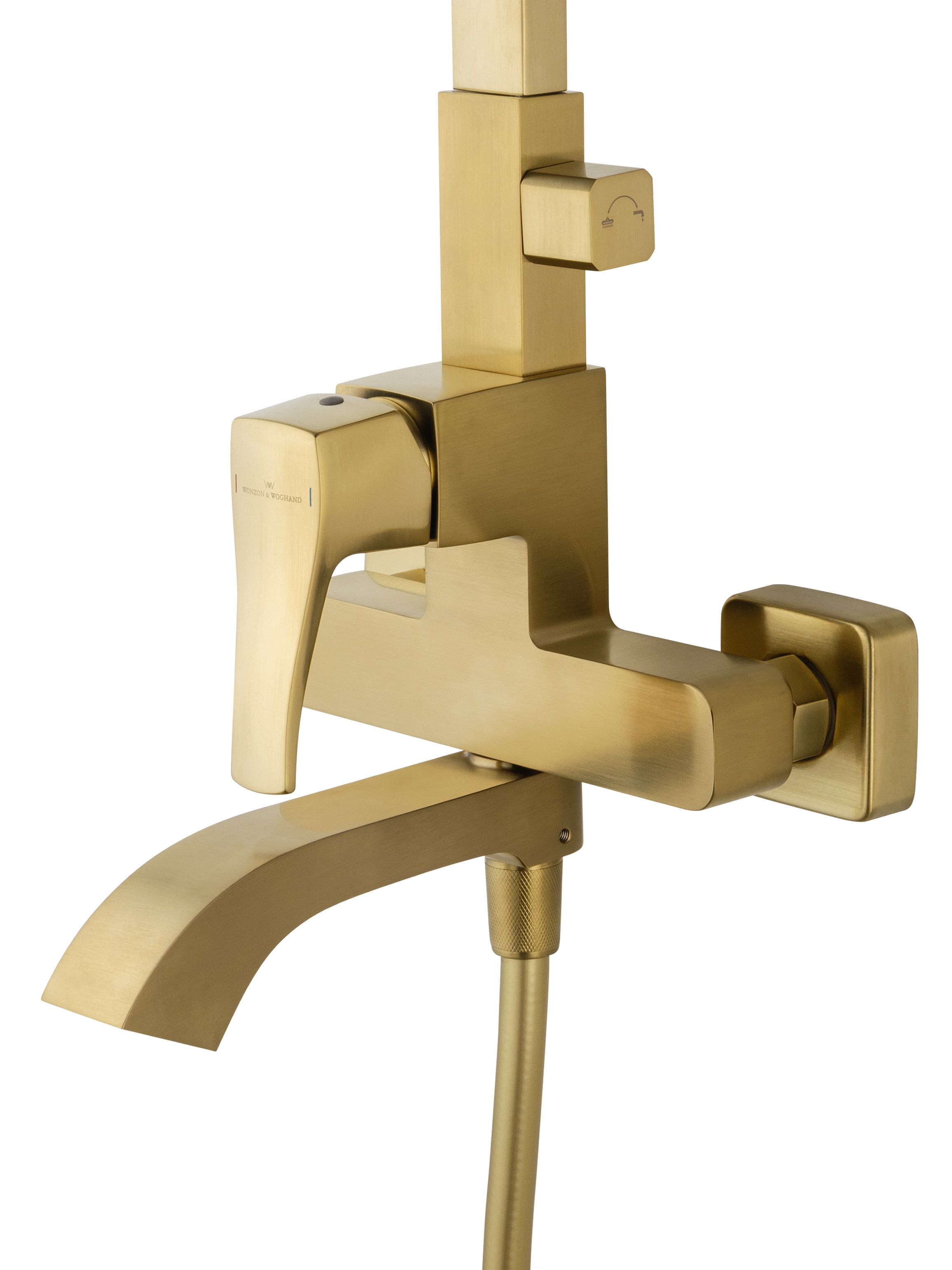 Душевая система WONZON & WOGHAND FLEX, Брашированное золото (WW-88047072-BG)