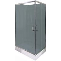 Душевой уголок Parly QZ81S 100х80 профиль Белый стекло матовое