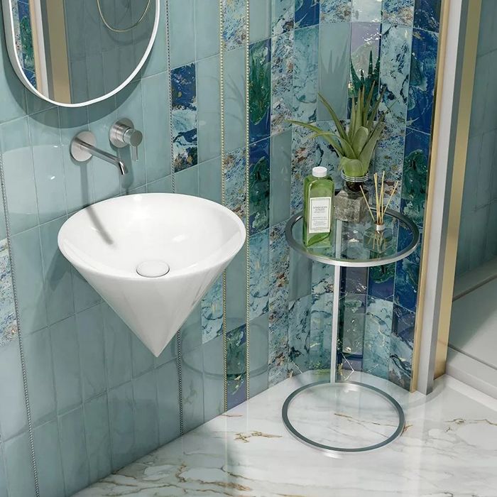 Раковина CONO подвесная 44, белая глянцевая