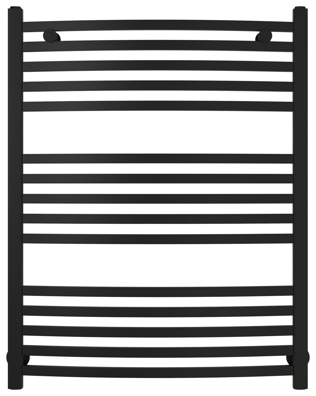 Полотенцесушитель водяной АРКУС 800х600 (Матовый Чёрный)