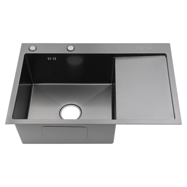 Мойка для кухни Fmark FSC6550Q-L, графит
