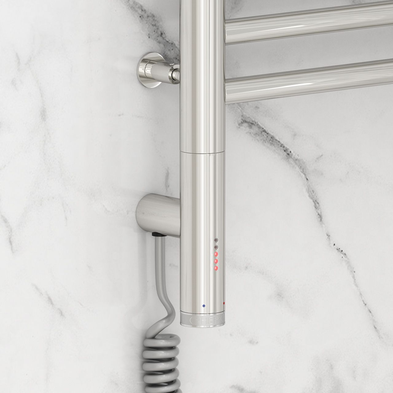 Полотенцесушитель электрический "БОГЕМА 3.0" прямая 500х300 / МЭМ левый (Без покрытия)