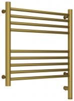 Полотенцесушитель электрический "БОГЕМА 3.0" прямая 500х500 / МЭМ правый (Состаренная латунь)