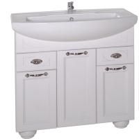 Тумба под раковину ASB-Woodline Бергамо 85 Белая