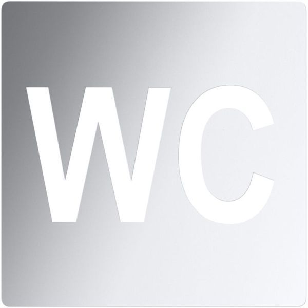 HOTEL Значок "Туалет", хром