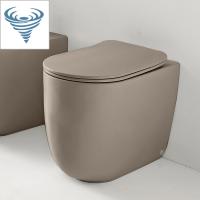 Kerasan Nolita Унитаз безободковый пристенный 55х35 см, смыв TORNADO, с креплениями WB5N, цвет Nocciola mat