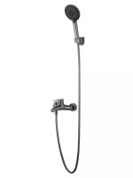 Смеситель для ванны с душем WONZON & WOGHAND ALFA, Темный графит (WW-AE3204-BGG)