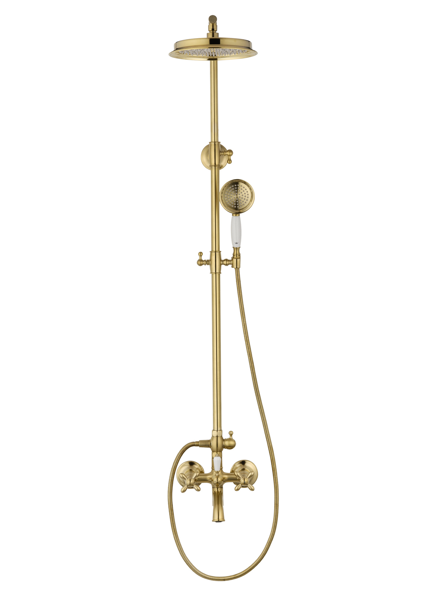 Душевая система WONZON & WOGHAND RETRO, Брашированное золото (WW-88739020-BG)