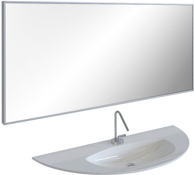 Зеркало De Aqua Сильвер 14075 серебро (без фацета)