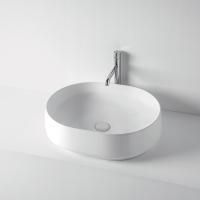 KERASAN F10 Раковина накладная 56х44 см, без отв под смеситель, цвет белый матовый