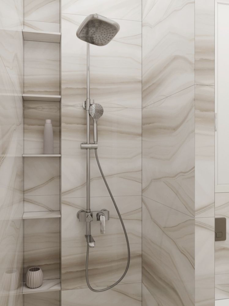 Душевая система Knotlor KN-43, хром, артикул KN-43