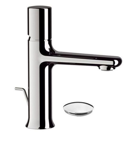 Daniel Fusion, однорычажный смеситель для раковины (излив 12 см), с донным клапаном, цвет хром