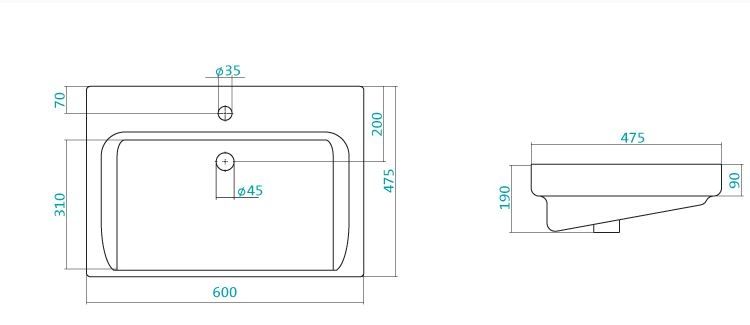 Умывальник Тигода 60