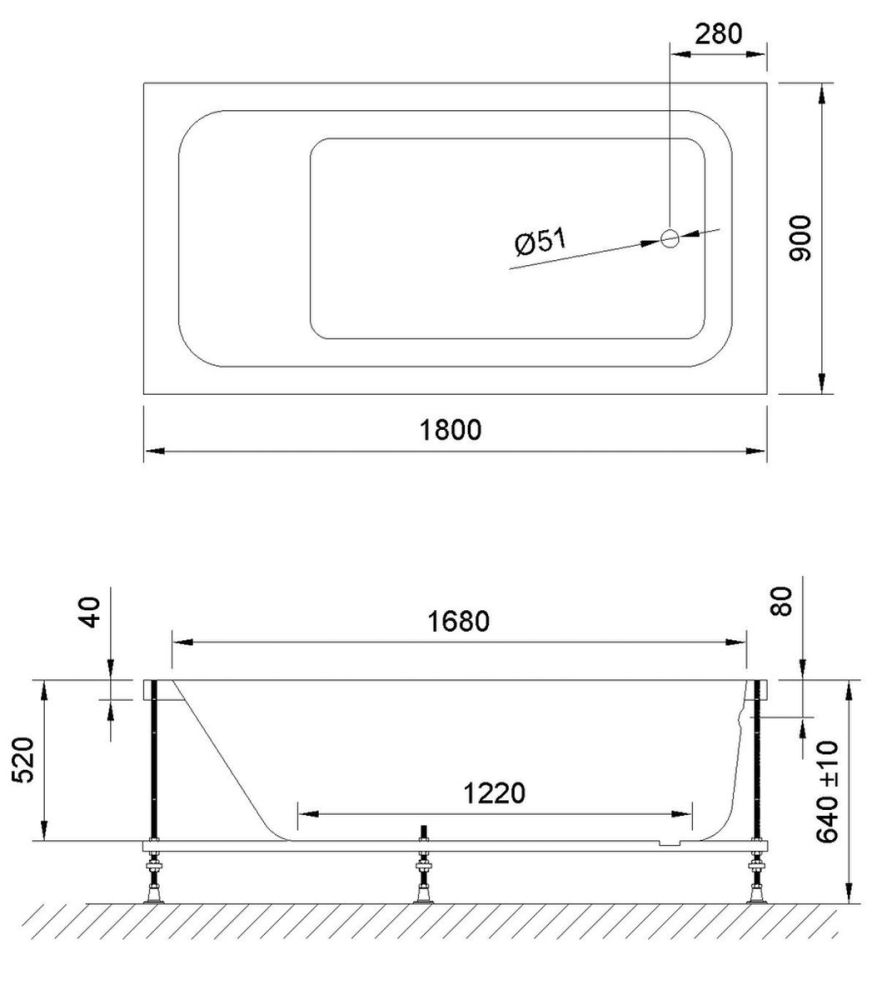 Акриловая ванна Royal Bath  ACCORD RB627100 180х90х64, артикул RB627100