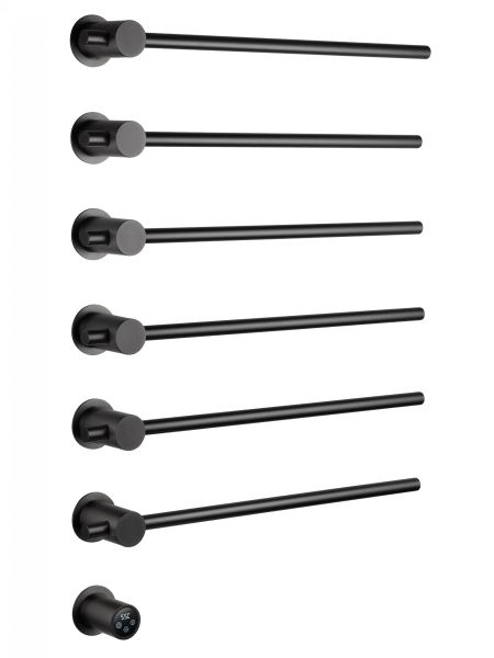 Полотенцесушитель электрический встраиваемый WONZON & WOGHAND BADEN, Темный графит (WW-AL366-GM)