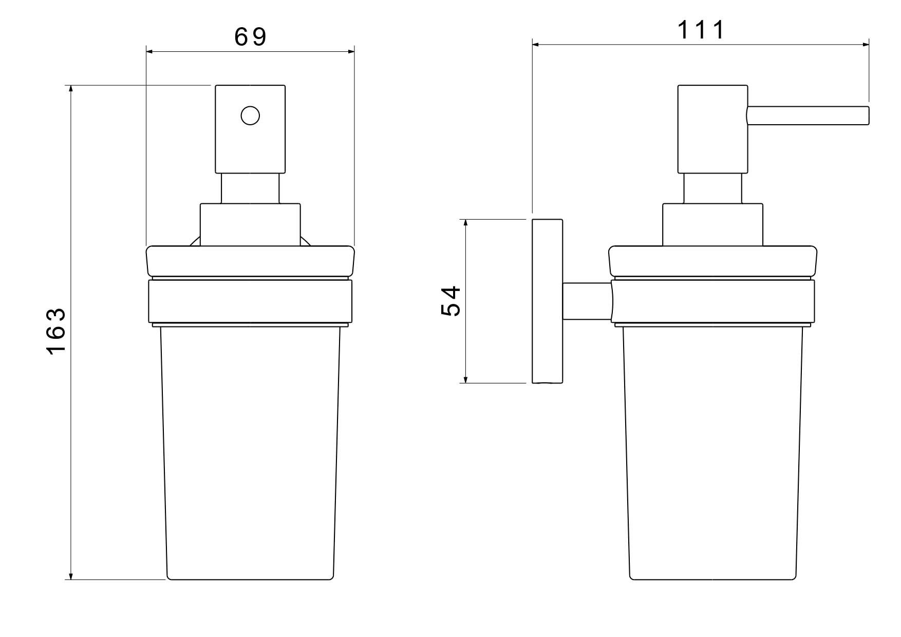Дозатор AQUATEK, матовый черный AQ4105MB ЕВРОПА Дозатор AQUATEK, матовый черный AQ4105MB ЕВРОПА