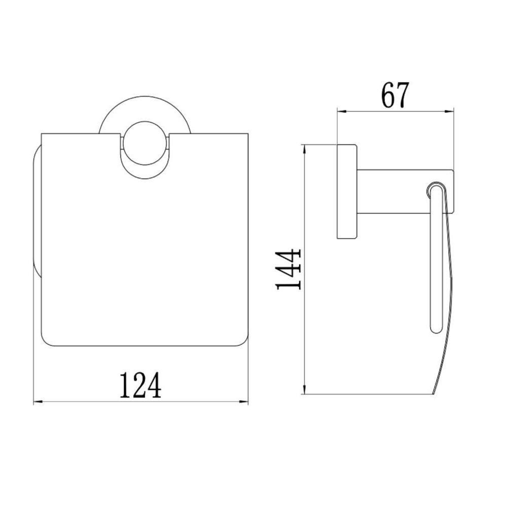 Держатель для туалетной бумаги Savol S-005651, сатин, артикул S-005651