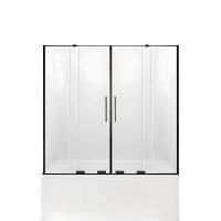 Шторка для ванны NEW TRENDY SMART BLACK 130 см EXK-4207 (черный)