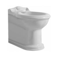 AZZURRA JUBILAEUM биде напольное приставное 59*40см с 1 отв под смеситель, цвет белый с креплением к полу