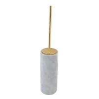 3SC Elegance MARMO Туалетный ёршик, напольный, цвет: мрамор bianco carrara/золото 24к. Lucido 3SC Elegance MARMO Туалетный ёршик, напольный, цвет: мрамор bianco carrara/золото 24к. Lucido