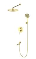 Душевая система встраиваемая WONZON & WOGHAND STICK, Брашированное золото (WW-88939017-BG)