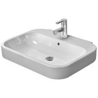 Duravit Happy D.2 Раковина с перел., с 3 отв. под смес., вкл. заглушку для перелива, 650x500мм, Цвет: Белый