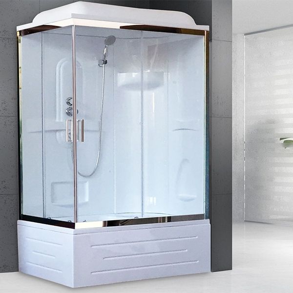 Душевая кабина Royal Bath BP 120х80 RB8120BP1-T-CH-R стекло прозрачное задняя стенка Белая Душевая кабина Royal Bath BP 120х80 RB8120BP1-T-CH-R стекло прозрачное задняя стенка Белая