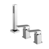 Fima Carlo Frattini Fit Смеситель на борт ванны, на 3 отв., с ручным душем, цвет: хром Fima Carlo Frattini Fit Смеситель на борт ванны, на 3 отв., с ручным душем, цвет: хром