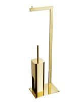 Ершик напольный с бумагодержателем EXCELLENT Riko (золото) Ершик напольный с бумагодержателем EXCELLENT Riko (золото)