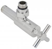Вентиль, Сунержа, G 1/2" НР х G 1/2" НР, угловой, крест, для водяных полотенцесушителей, ширина,мм-60, глубина,мм-157, высота,мм-83, материал-нержавеющая сталь, цвет-шампань Вентиль, Сунержа, G 1/2" НР х G 1/2" НР, угловой, крест, для водяных полотенцесушителей, ширина,мм-60, глубина,мм-157, высота,мм-83, материал-нержавеющая сталь, цвет-шампань